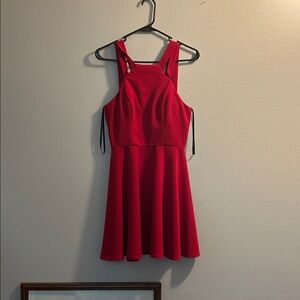 B Darlin Red Sleeveless Mini Dress